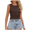 thumbnail image 1 of Birdeem Camisoles Décontractées Mode Printemps et Été Sans Manches Couleur Unie Col Rond pour Femmes, 1 of 7