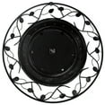 thumbnail image 3 of Decorative Vintage Roman Numerical Wall Clock with Black Metal Leaf Design Frame, 3 of 6