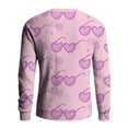 thumbnail image 5 of LWavelet Men's Argyle & Heart Sweater - Classic Texture, Ideal for Valentine's Day Gatherings & Smart Casual Style Watermelon Red 4XL, 5 of 6