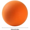thumbnail image 7 of NOGIS 9.4inch Uncoated High Density Foam Ball - Foam Sports Balls - Soft and Bouncy, Lightweight and Easy to Grasp Foam Silent Balls are Safe（Orange）, 7 of 7
