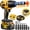 One battery+Adapter, variant on 20V Brushless Impact Wrench 1200Nm 3300RPM, Variable Speed, for Auto Repair, Construction, Home Maintenance, Ideal Gift
