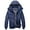 Navy, variant on Kaemgyyd Men's Hooded Winter Coat Long Sleeve Warm down Puffer Jacket Fashion Thicken Zipper Quilted Ski Outwear with Pockets