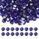 thumbnail image 1 of Cuentas de cristal en forma de bicono Uxcell de 3 mm, 600 piezas, cuentas facetadas de vidrio para hacer joyas, azul oscuro, 1 of 6