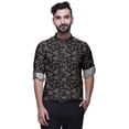 thumbnail image 4 of BESTMAN KurtaShirtIndia Court pour Hommes Manches Longues Retroussables, 4 of 6