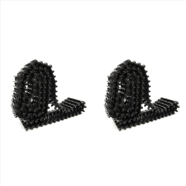 2X Pista de Plástico para Amortiguar el Modelo de Coche Inteligente Robótico, Cadena para Vehículos de Oruga Clawler Track-Type Tank Accesorio DIY RC Toy