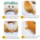 thumbnail image 1 of Almohada creativa multiusos para el cuello, almohada para la siesta en la oficina, almohada para el cuello con dibujos animados, almohada en forma de U con forma de pan tostado, 1 of 3
