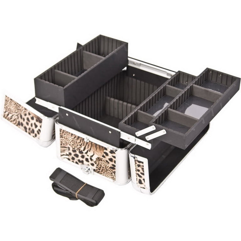 Sunrise I3261LPBR Leopard Trolley Makeup Case - I3261 - Walmart.com