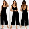 thumbnail image 4 of Women Sexy Backless Wide Legs Loose Jumpsuit Romper Trousers Clubwear, 4 of 4