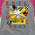 thumbnail image 3 of Peanuts - Karneval Biggest Oldest Party Germany - Toddler & Youth Girls Raglan Graphic T-Shirt, 3 of 5