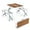 Wood Color, variant on 4Ft Camping Picnic Table Set with 4 Seats with Umbrella Hole Folding Lightweight Suitcase Card Table-220 Lbs Support Aluminum Frame,Outdoor Camping Patio Fold Up Card Suitcase Table with Carry Handle