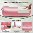 thumbnail image 6 of JONPONY Tall Office Chair for Standing Desk, Ergonomic High Leather Executive Office Chair with Flip-up Armrest,and Adjustable Foot Ring for Counter Height Desk,Pink, 6 of 13