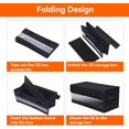 thumbnail image 2 of 4 Pcs CD Organizer, Clear PVC Media Carrying Case with Handle and Lid, Stackable DVD Stand Organizer Bag, Can Hold CDs, Photo Albums, Books, Holds 144 Discs, 2 of 5