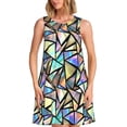thumbnail image 1 of Disketp Colored Glass para Vestido sin Mangas para Mujeres, Vestidos de Verano para Mujeres, Casual y Holgado para la Playa, 1 of 7