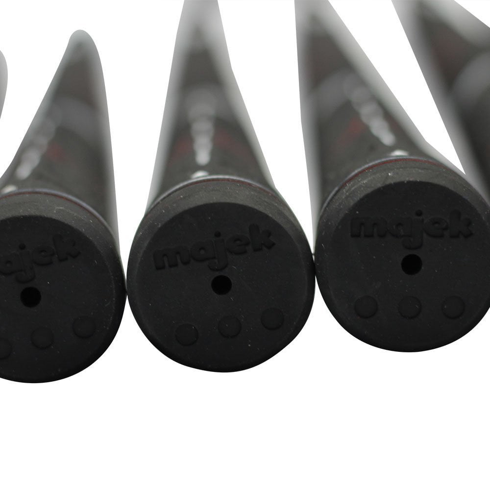 100 pcs - Majek Tour Pro Black Midsize Golf Grips