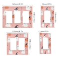 thumbnail image 2 of Yayeee Rocker Switch Wall Plate 2-Gang 4.7"x4.6" Home Decorative Outlet Cover, Pink Cartoon Halloween, 2 of 6
