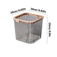 thumbnail image 3 of Trash Cans For Kitchen Garbage Can Desktop Clear Trash Can Plastic Trash Can Small Countertop Trash Can For Office Dresser, 3 of 8