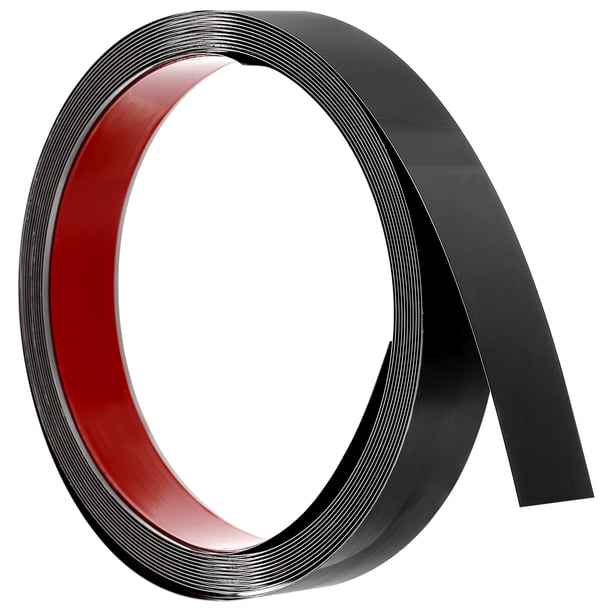 Moldura de Pared Uxcell, Autoadhesiva, Acabado Como un Espejo para DIY en Casa, Negro 16.4 pies x 0.98 pulgadas