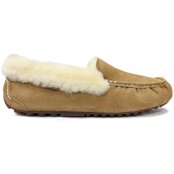 Lamo Women's Ausie Moc Slip-On Loafer, Chestnut, 8 M US