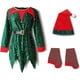 thumbnail image 1 of Ropa de Navidad para niños, disfraces para niñas, tema verde, vestido rojo, guardería, bebé, espectáculo de Papá Noel, 1 of 5