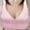 Pink, variant on Jacenvly Sports Bras for Women Button Front Closure No Underwire Stretchable Solid Beautiful-Back Bra Women Bras Pack Breathable Soft Comfortable Fashion Summer Vest Underwear