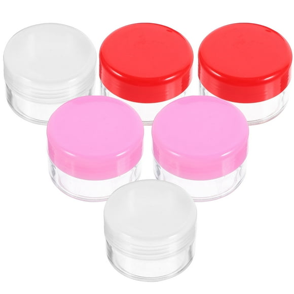 6pcs Cream Jar 20ml Wide Mouth Cream Container Small Cream Jar Travel Jar With Lid