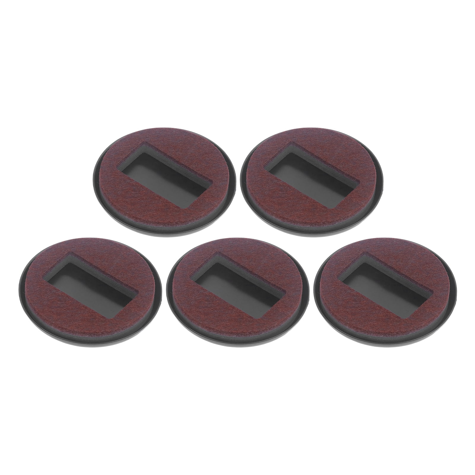 Felt?Caster?Cups, 5Pcs Reduce Friction Bottom?Furniture Pads  For Hardwood?Floors Brown