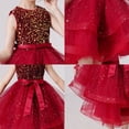thumbnail image 5 of Girl Sequin Tulle Wedding Party Dress Bridesmaid Birthday Pageant Ball Gown, 5 of 5
