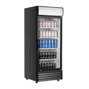 Cooler Depot 28 " Commercial Refrigerator 21cu.ft. Glass 1-Door Merchandiser Display Cooler Case Fridge Restaurant Kitchen Cafe NSF P600WBWM