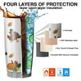 thumbnail image 7 of 20oz Tumblers Happy Thanksgiving Turkey Fall Pumpkin Stainless Steel Vacuum Insulated Double Wall Travel Tumbler Cups Mug with Lid and Straw,Cleaning Brush for Cold & Hot Drinks, 7 of 7