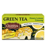 Celestial Seasonings Honey Lemon Ginseng Green Tea Bags, 20 Count