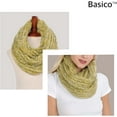thumbnail image 3 of BASICO Adult Chunky Mustard Infinity Scarf for Women Circle Loop Knitted Warm Scarf, 3 of 4