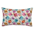 thumbnail image 1 of Fotbe Skulls and Roses Funda de Almohada Decorativa Estilo Occidental, Lujo en Algodón, Fundas para Almohadas King, Cojín Estampado para Decoración del Hogar-20"x30", 1 of 6