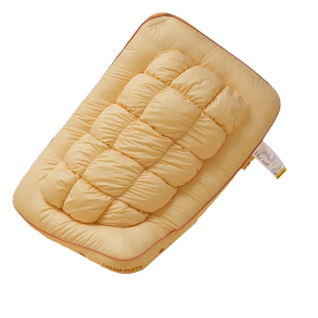Neck Pillow for Sleeping 74 cm x 48 cm Washable Polyester Pillow Core with Natural Recycled Fiber Filling