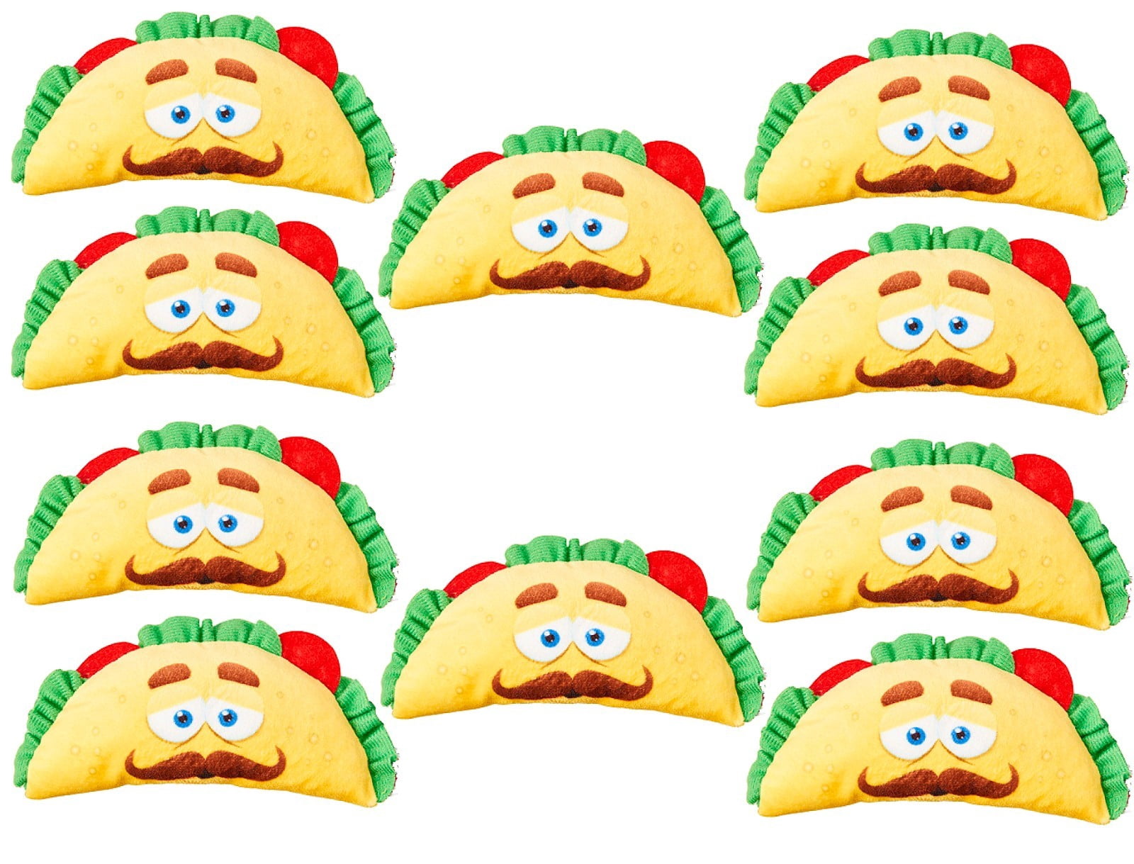 Soft Taco Dog Toys Fun interactive Squeaker Small to Medium Dogs Choose Quantity (1 Taco Toy)