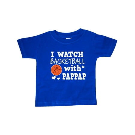 

Inktastic I Watch Basketball with Pappap Gift Baby Boy T-Shirt