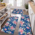 thumbnail image 2 of Pioneer Flower Floral Print Pattern Kitchen Rugs Sets Of 3,Kitchen Runner Rugs Non Skid Washable,Decorative Kitchen Floor Mats for Kitchen,Sink,Laundry,17"x30"+ 17"x47" + 17"x59", 2 of 6