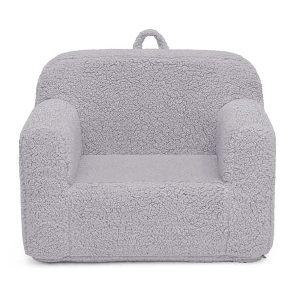 DELTA CHILDREN COZEE SHERPA CHAIR, READING, ARM REST|CUSHION AVAILABILITY - GRAY