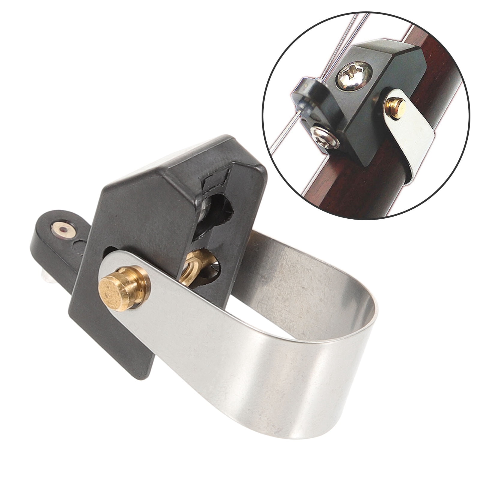 CRILSTYLEO Multipurpose Erhu Qianjin Tuner Black Stainless Steel for Easy Adjustment 2Pcs
