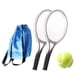 thumbnail image 3 of Juego De 2 Miniraquetas De Tenis Y Pelotas, Manualidades, Decoración Para Tartas, Kit De Tenis En Miniatura A Escala 1:12, Color Plateado, 3 of 10