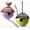 Sage Green & Lavender, variant on 2pk Composite Clay Bird House for Outside, Water Proof Hanging Birdhouse. Squirrel Proof Mordern Design Style Nest Box. 1.1" Hole Size for Wrens and Chickadees. (Brick&Yellow)