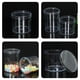 thumbnail image 3 of GOOHOCHY Frascos de almacenamiento redondos de plástico transparente con tapa, tarros de almacenamiento de miel y cereales reutilizables, 15 Uds., 3 of 7