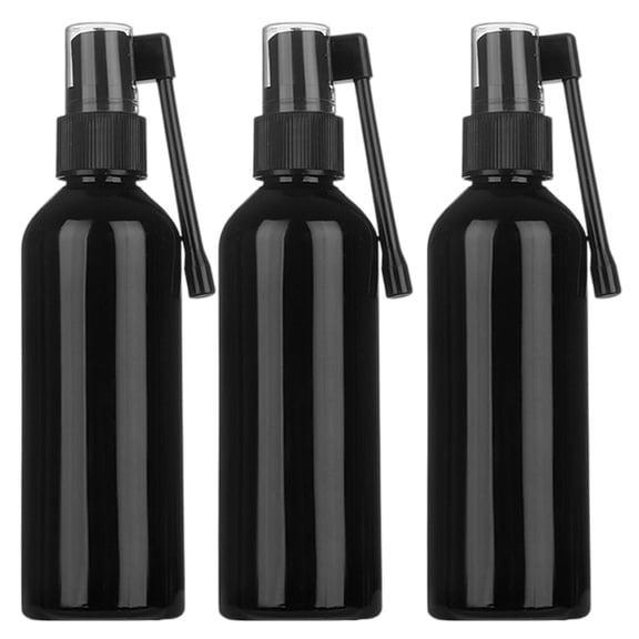 3Pcs Black Lightproof Sprays Bottles 10-100ml Compact Travel Sprays Bottle Suitable for Travel and Outdoor Adventures