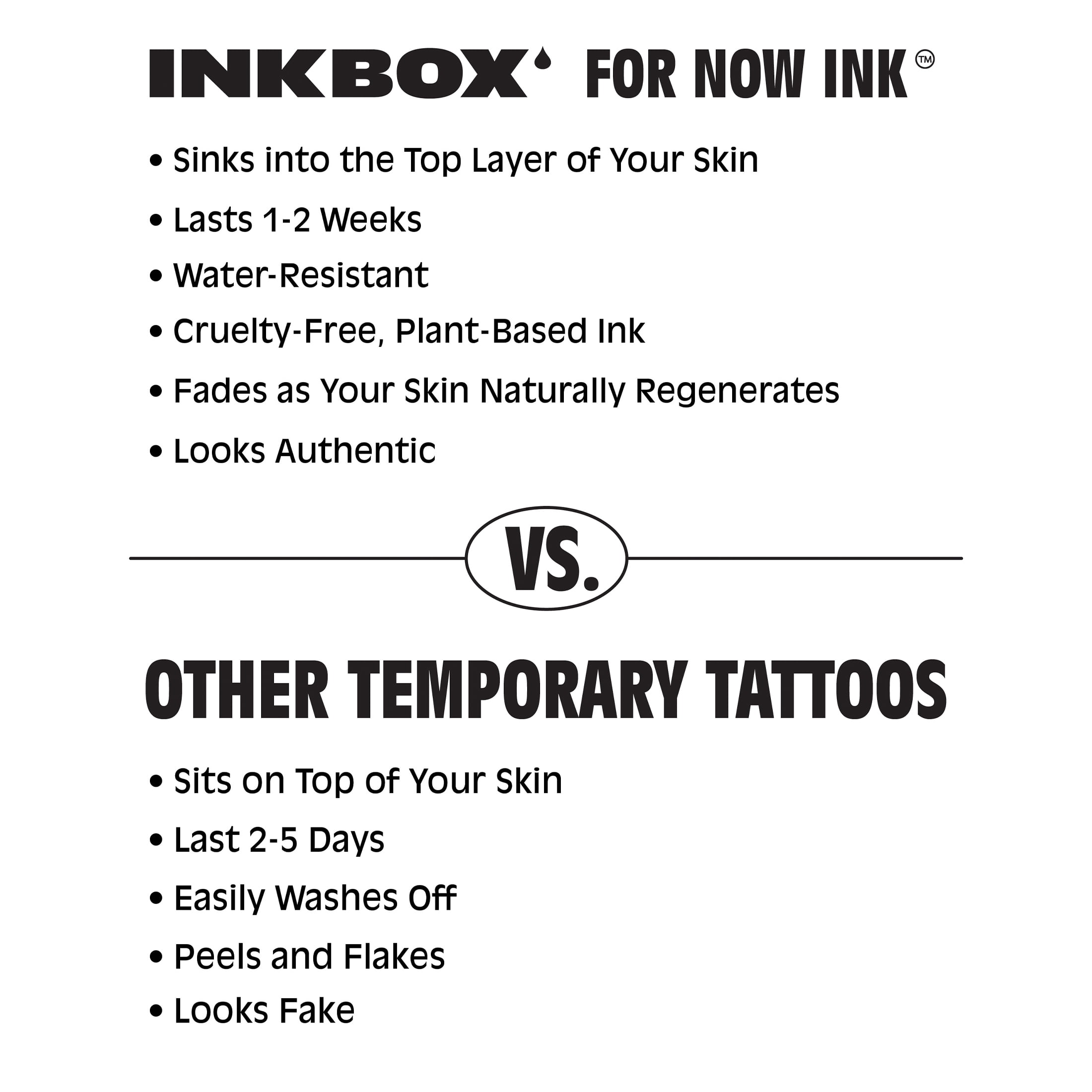 Inkbox Temporary Tattoos, Boat and Dog, Water-Resistant, Perfect for Any Occasion, Black, 2 Pack