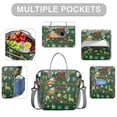 thumbnail image 2 of Green Christmas Santa and Snowman Pattern Womens Lunch Box for Work,Insulated Large Lunch Bag for Tween and Teen,Loncheras Para Mujer,Leakproof Adult Lunch Bag for Work,Beach,Travel,Picnic,Camping, 2 of 7