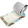 thumbnail image 2 of Square 2Pack PU Leather Giraffe Cruise Luggage Tag with Privacy Cover and Name ID Tag for Travel Handbags Backpacks Luggage Tags, 2 of 6