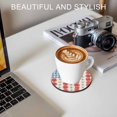 thumbnail image 6 of Independence Day Coasters Set of 4, Absorbent Coasters for Drinks, American Flag Red Blue White Flowers Coaster for Desk Coffee Table Protection, Home Decor House Warming Gifts 4", 6 of 8