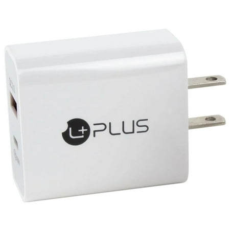 uPlus 20W USB-C PD 3.0 Power Delivery + 18W Quick Charge 3.0 Fast Wall Charger - White