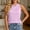 Pink, variant on Women's Summer Sleeveless Hooded Tank Top Workout Athletic Hoodie (White M)