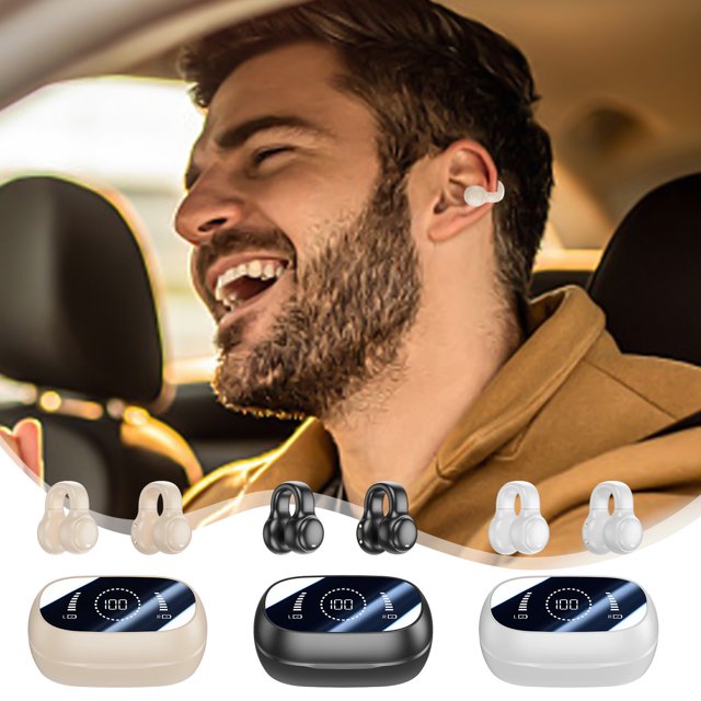 Auricular Bluetooth Inalámbrico Ganfancp 5.3 In Ear Pantalla Led Potencia Reducción de Ruido Bajo Retardo Llamadas de Alta Definición
