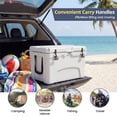 thumbnail image 6 of ELLEGNT 45 Quart Hard Cooler – Portable Ice Chest, 6‑Day Ice Retention, White, 6 of 10